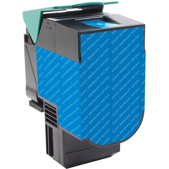 V7 Remanufactured High Yield Cyan Toner Cartridge for Lexmark C540/C544/X543/X544 - 2000 page yield