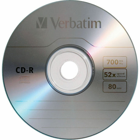 Verbatim CD-R 700MB 52X with Branded Surface - 1pk Slim Case