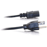 C2G 1ft Universal Power Cord - 18 AWG - NEMA 5-15P to IEC320C13