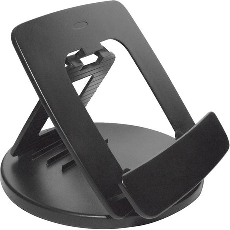 Kantek Rotating Foldable Desk Top Tablet Stand, Black