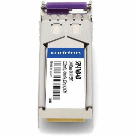AddOn Rad SFP-17AD Compatible TAA Compliant 1000Base-BX SFP Transceiver (SMF, 1310nmTx/1490nmRx, 10km, LC, DOM)