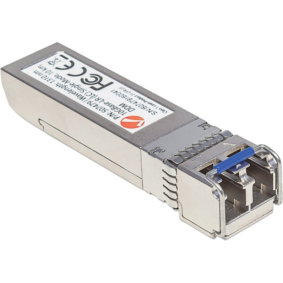 Intellinet Network Solutions 10 Gigabit Fiber SFP+ Module, LC, Single-Mode, 6.2 mi (10 km)