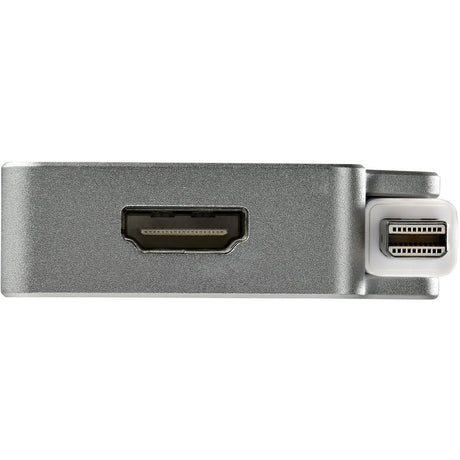 StarTech.com Aluminum Travel A/V Adapter: 3-in-1 Mini DisplayPort to VGA, DVI or HDMI - mDP Adapter - 4K