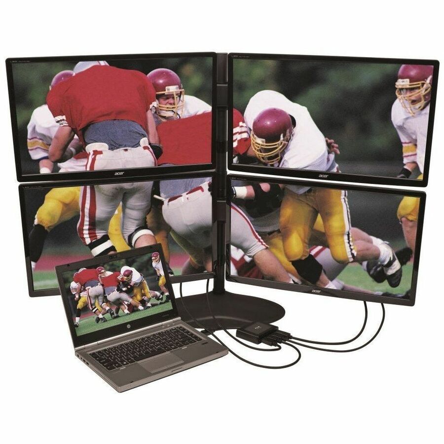 4-PORT DISPLAYPORT MST HUB 4K