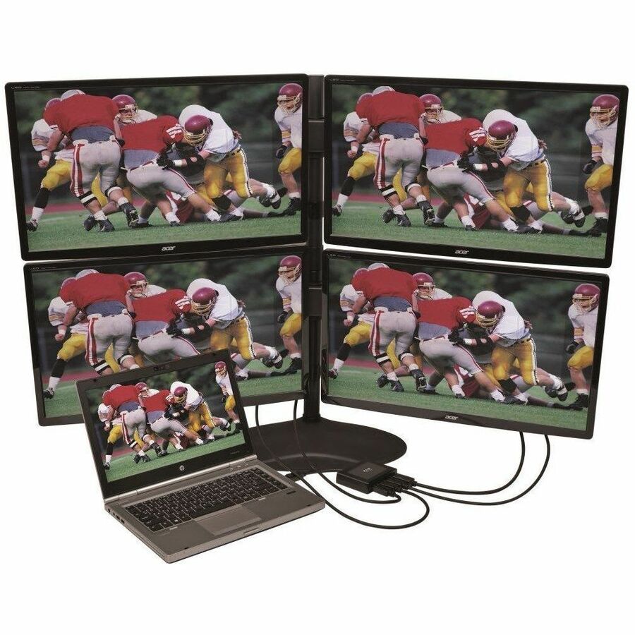 Eaton Tripp Lite Series 4-Port DisplayPort Multi-Monitor Splitter, MST Hub, 4K 60Hz UHD, DP1.2, TAA