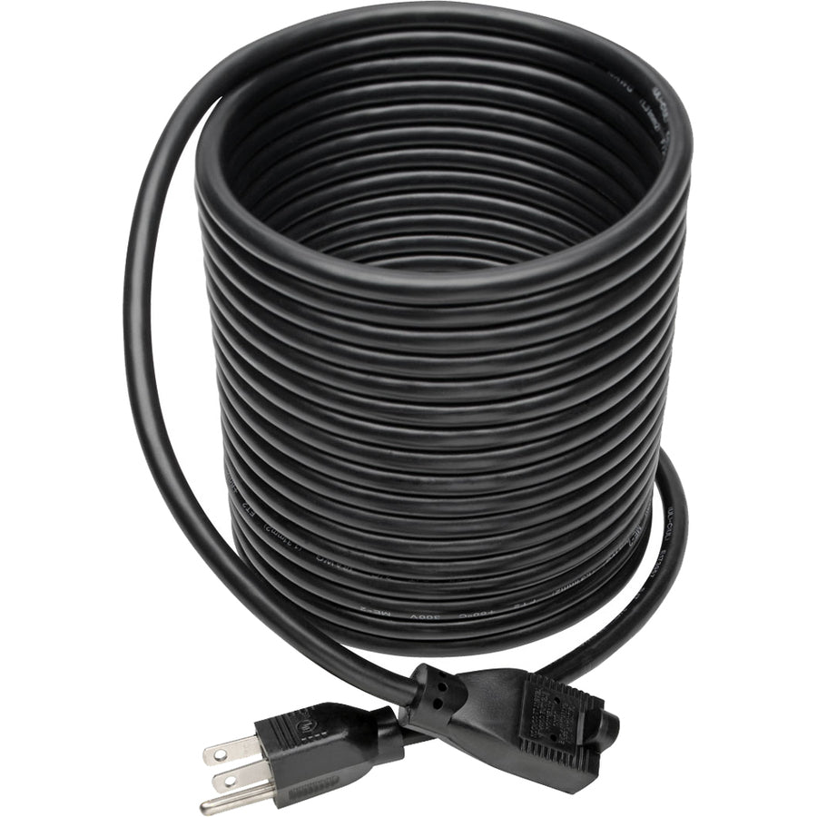 Eaton Tripp Lite Series Power Extension Cord, NEMA 5-15P to NEMA 5-15R - 13A, 120V, 16 AWG, 25 ft. (7.62 m), Black
