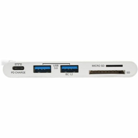 Eaton Tripp Lite Series USB-C Multiport Adapter, USB 3.x (5Gbps), USB-A/C Hub Ports, Card Reader and 60W PD Charging, White