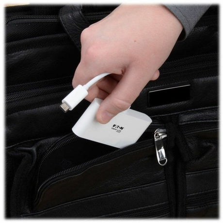 Eaton Tripp Lite Series USB-C Multiport Adapter, USB 3.x (5Gbps), USB-A/C Hub Ports, Card Reader and 60W PD Charging, White