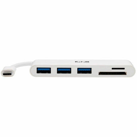 Eaton Tripp Lite Series 3-Port USB-C Hub with Card Reader, USB 3.x (5Gbps) Hub Ports and Card Reader Ports, White
