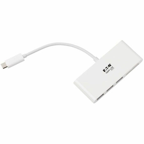 Eaton Tripp Lite Series 3-Port USB-C Hub with Card Reader, USB 3.x (5Gbps) Hub Ports and Card Reader Ports, White