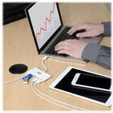 Eaton Tripp Lite Series 4-Port USB-C Hub, USB 3.x (5Gbps), 4x USB-A Ports, 60W PD Charging, White
