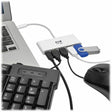 Eaton Tripp Lite Series 4-Port USB-C Hub, USB 3.x (5Gbps), 4x USB-A Ports, 60W PD Charging, White