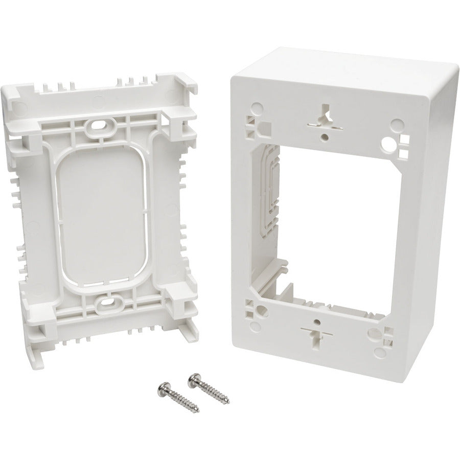 Eaton Tripp Lite Series Single-Gang Surface-Mount Back Box, White, TAA