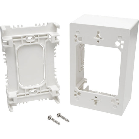 Eaton Tripp Lite Series Single-Gang Surface-Mount Back Box, White, TAA