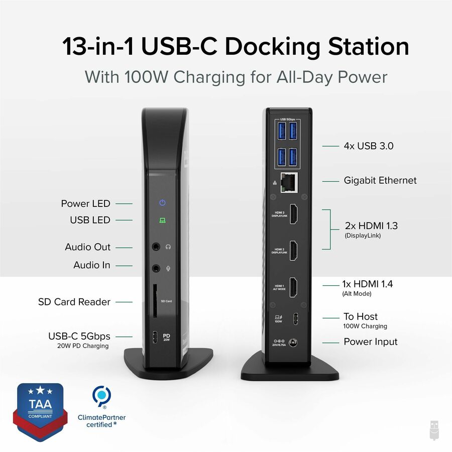 PLUGABLE UD-ULTCDL USB-C TRIPLE