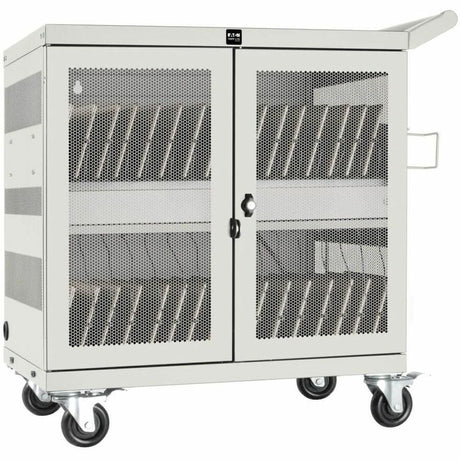 Eaton Tripp Lite Series Multi-Device Charging Cart, 32 USB Ports, iPad and Android Tablets, Wall-Mount Option, White