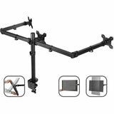 SIIG Articulating Triple Monitor Desk Mount - 13" to 32"