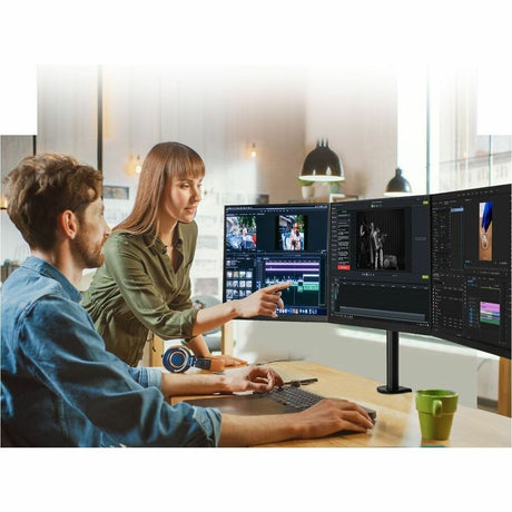 SIIG Articulating Triple Monitor Desk Mount - 13" to 32"