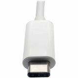 Eaton Tripp Lite Series USB-C to Gigabit Network Adapter with 60W USB-C PD Charging - Thunderbolt 3 Compatible, White