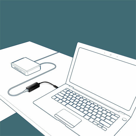 TRENDnet USB Type-C to Gigabit Ethernet LAN Wired Network Adapter, Windows & Mac Compatible, Nintendo Switch, USB-C to Gigabit Ethernet Adapter, Black, TUC-ETG