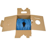 Eaton Tripp Lite Series Cat5e 350 MHz Solid Core Plenum-Rated (UTP) PVC Bulk Ethernet Cable - Blue, 1000 ft. (304.8 m)
