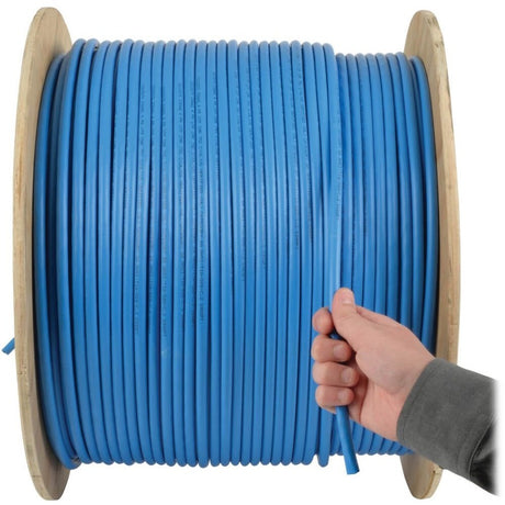 Eaton Tripp Lite Series Cat5e 350 MHz Solid Core Plenum-Rated (UTP) PVC Bulk Ethernet Cable - Blue, 1000 ft. (304.8 m)