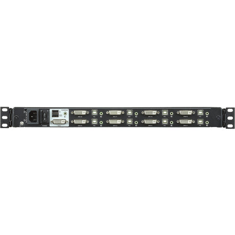 ATEN CL6708MW Single Rail 8-Port DVI FHD LCD KVM Switch with Standard Rack Mount Kit-TAA Compliant