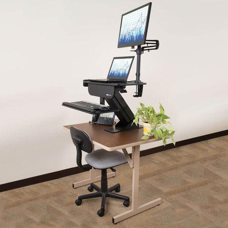 Eaton Tripp Lite Series WorkWise Height-Adjustable Sit-Stand Workstation, Clamp-on