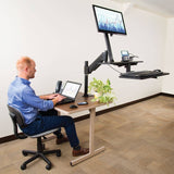 Eaton Tripp Lite Series WorkWise Height-Adjustable Sit-Stand Workstation, Single-Monitor, Clamp-on