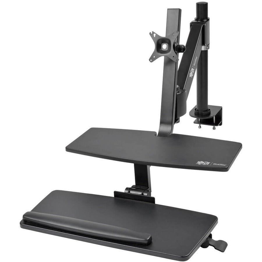 Eaton Tripp Lite Series WorkWise Height-Adjustable Sit-Stand Workstation, Single-Monitor, Clamp-on