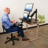 Eaton Tripp Lite Series WorkWise Height-Adjustable Sit-Stand Workstation, Single-Monitor, Clamp-on