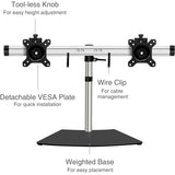 SIIG Easy-Adjust Dual Monitor Desk Stand - 13" to 27"