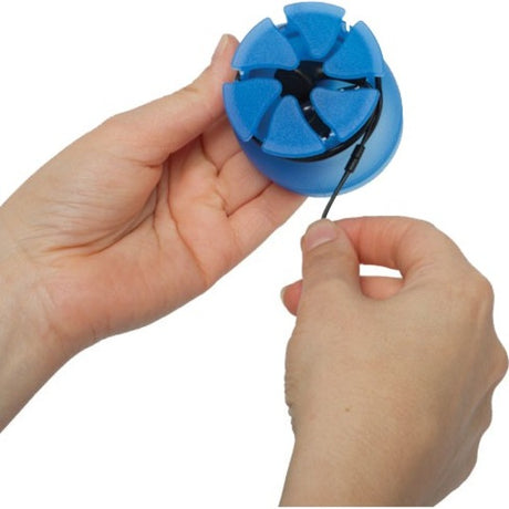 Digital Innovations The Nest - Tangle-Free Earphone / Earbud Case, Durable and Compact - Blue