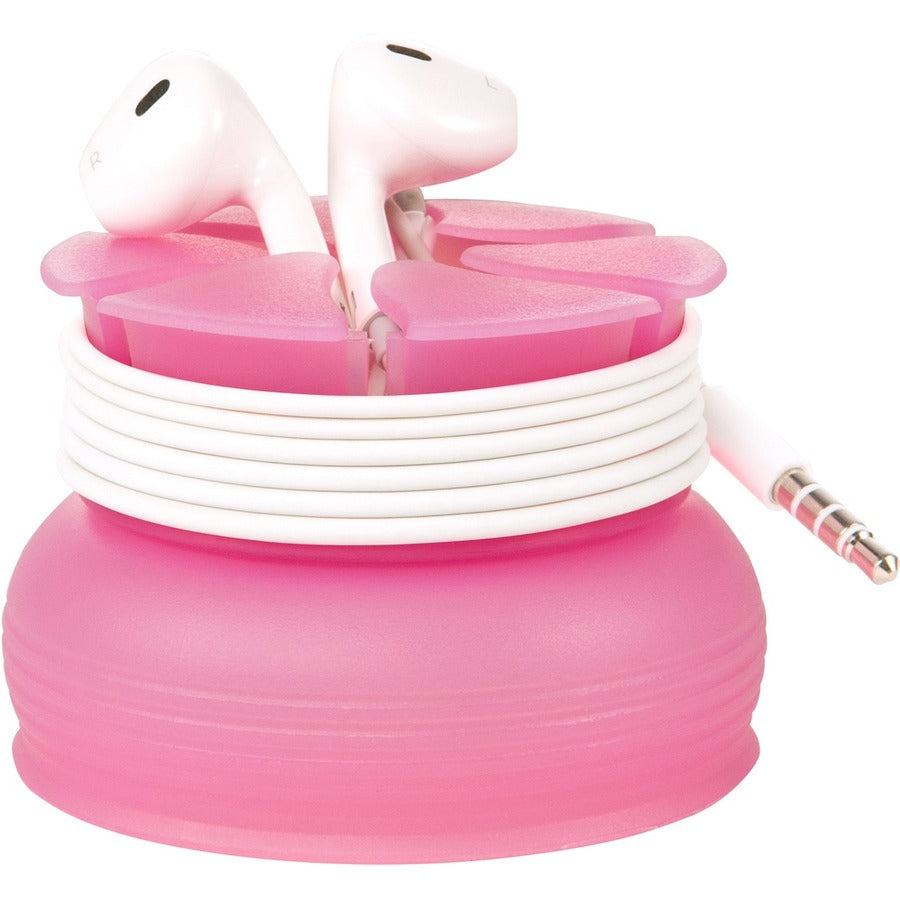 Digital Innovations The Nest - Tangle-Free Earphone / Earbud Case, Durable and Compact - Pink