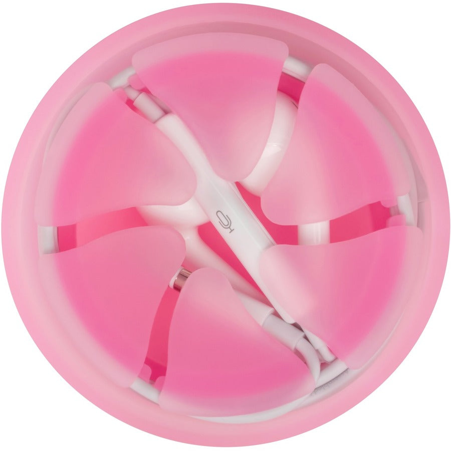 Digital Innovations The Nest - Tangle-Free Earphone / Earbud Case, Durable and Compact - Pink