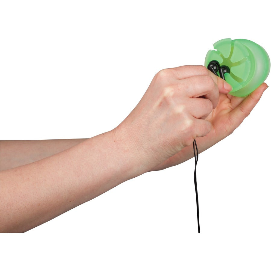 Digital Innovations The Nest - Tangle-Free Earphone / Earbud Case, Durable and Compact - Green
