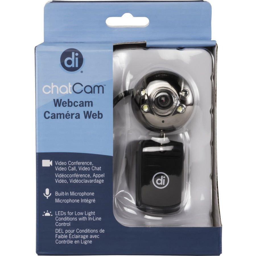 Digital Innovations ChatCam 4310100 Webcam - 1.3 Megapixel - Matte Black, Chrome - USB