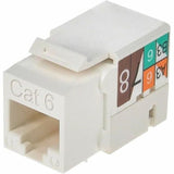 Monoprice Cat6 Punch Down Keystone Jack for 22-24AWG Solid Wire, White