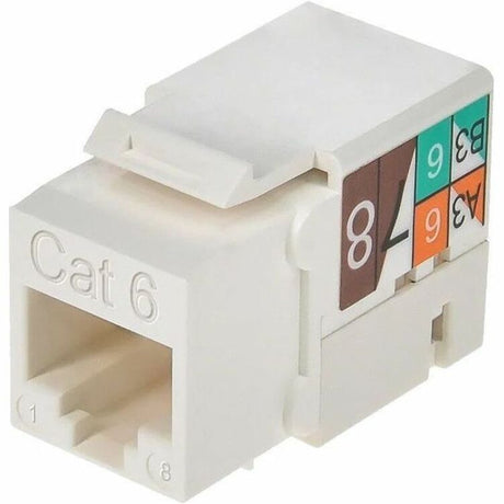 Monoprice Cat6 Punch Down Keystone Jack for 22-24AWG Solid Wire, White