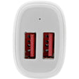 StarTech.com Dual Port USB Car Charger - White - High Power 24W/4.8A - 2 port USB Car Charger - Charge two tablets at once