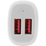 StarTech.com Dual Port USB Car Charger - White - High Power 24W/4.8A - 2 port USB Car Charger - Charge two tablets at once