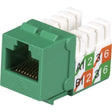 Black Box GigaBase2 CAT5e Jack, Universal Wiring, Green, Single-Pack