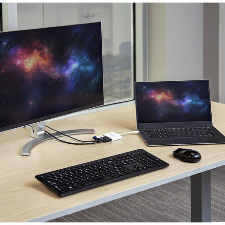 StarTech.com USB C Multiport Adapter with HDMI 4K & 1x USB 3.0 - PD - Mac & Windows - White USB Type C All in One Video Adapter