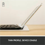 Logitech K780 Multi-Device Wireless Keyboard for Windows, Wireless 2.4GHz, Bluetooth, Smartphone and Tablet Cradle