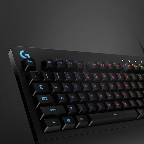 Logitech G213 Prodigy Gaming Keyboard - Wired RGB Backlit Keyboard with Mech-dome Keys, Palm Rest, Adjustable Feet, Media Controls, USB, Compatible with Windows