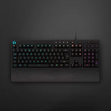 Logitech G213 Prodigy Gaming Keyboard - Wired RGB Backlit Keyboard with Mech-dome Keys, Palm Rest, Adjustable Feet, Media Controls, USB, Compatible with Windows