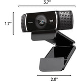 Logitech C922 Webcam - 2 Megapixel - 60 fps - USB 2.0 - 1 Each