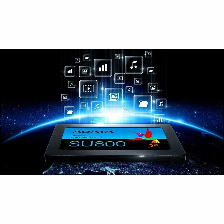 Adata Ultimate SU800 512 GB Solid State Drive - 2.5" Internal - SATA (SATA/600) - Black