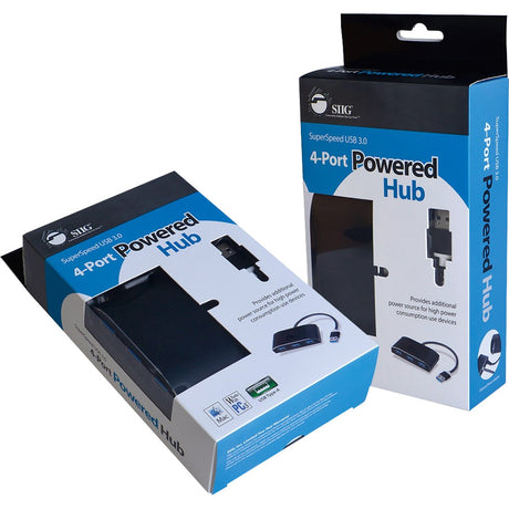 SIIG SuperSpeed USB 3.0 4-Port Powered Hub
