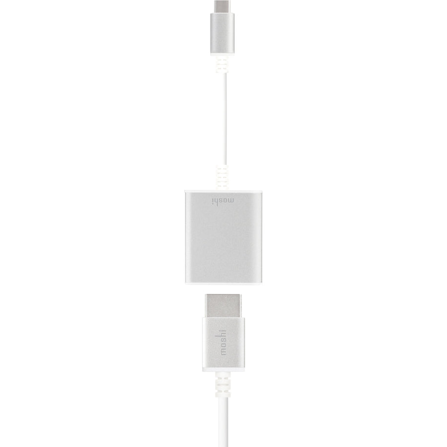 Moshi USB-C to HDMI Adapter, 4K up to 60 fps, Aluminum Casings, Works with MacBook, MacBook Air, MacBook Pro, Surface